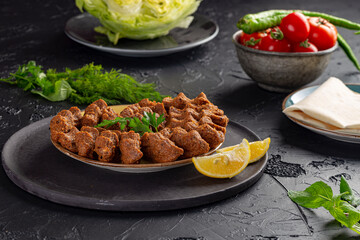 Turkish meat cig kofte çiğ köfte