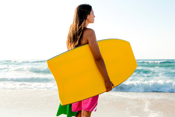 Girl with her bodyboard