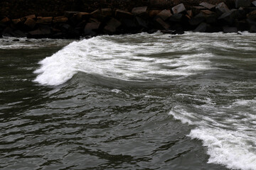 Surge on the coast of San Sebastian