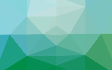 Light Blue, Green vector abstract mosaic pattern.