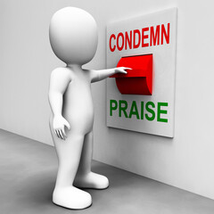 Condemn Praise Switch Means Appreciate or Blame