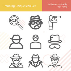 Simple set of carr related lineal icons. - obrazy, fototapety, plakaty