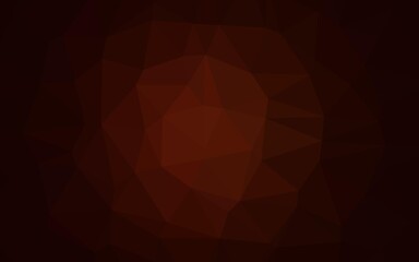 Dark Red vector low poly layout.