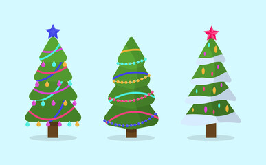 Collection Christmas tree. 