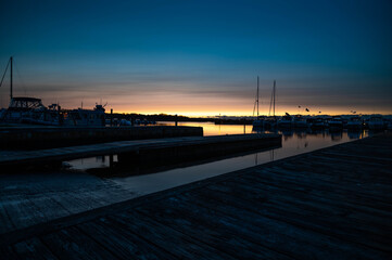 Fototapeta na wymiar Sunset at the Marina 