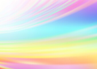 Light Multicolor, Rainbow vector blurred background.
