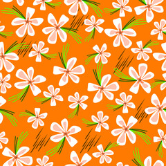 beautiful colorful seasonal leaves textile ready to print design vector illustration