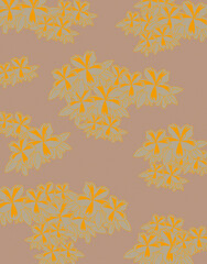 植物柄のパターン