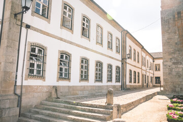 beautiful architectural house in the sun. walk the streets of Portugal