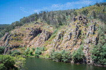 beautiful mountain landscape. beauty of the mountains in portugal. travel to the picturesque corners of europe
