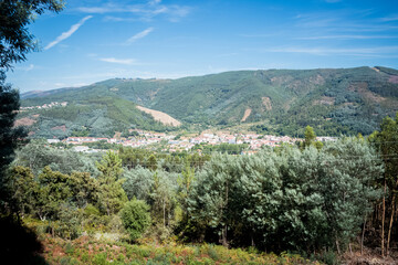 beautiful mountain landscape. beauty of the mountains in portugal. travel to the picturesque corners of europe