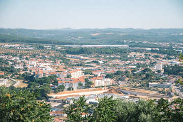 Fototapeta na wymiar landscape from a high mountain. city and river
