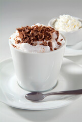 cup of coffee with chocolate