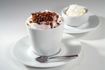 cappuccino with whipped cream