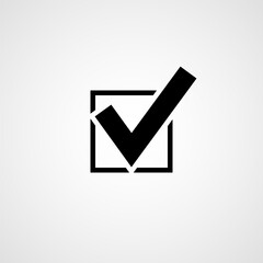 Check box icon for graphic and web design. Vector illustration