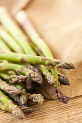 Fresh healthy green asparagus spears