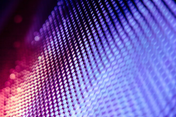 CloseUp LED blurred screen. LED soft focus background. abstract background ideal for design.