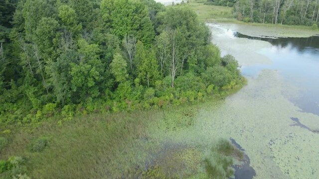 Mendon Ponds Park Honeoye Falls Near Rochester New York Drone View