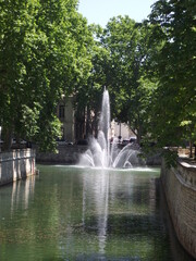 Naklejka premium fountains in the park