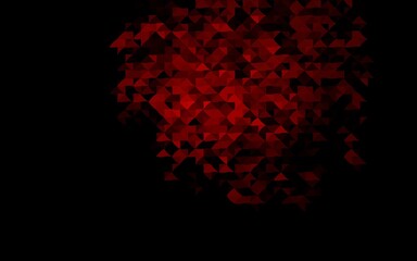 Fototapeta na wymiar Dark Red vector cover in polygonal style.