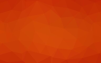 Fototapeta premium Light Orange vector abstract polygonal layout.