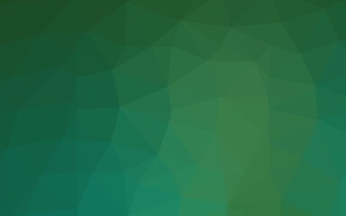 Light Green vector polygonal pattern.