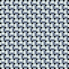 Abstract 3D black metallic weave pattern on dark background and texture. Silver wicker pattern.Vector 3d realistic illustration.Luxury woven texture. Metallic weave ribbons.Abstract jewelry background
