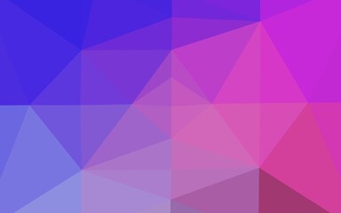 Light Pink, Blue vector polygon abstract layout.