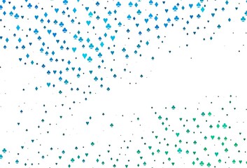 Light BLUE vector layout with elements of cards.