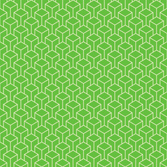 Cubes art deco pattern background.