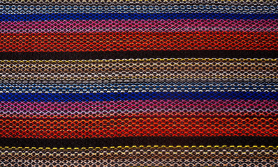 Striped multi colored textile