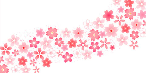 桜　年賀状　和柄　背景