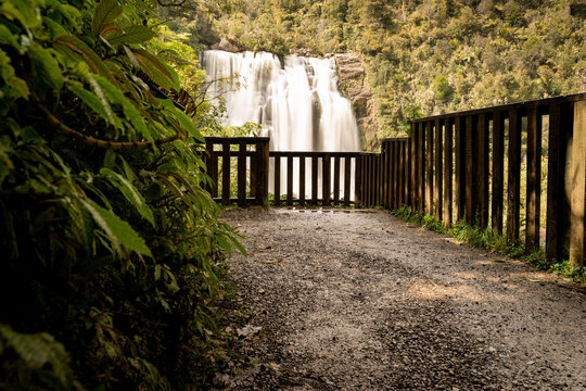 Natural fall on Marokopa, located in Waikato Region, New Zealand