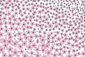 桜　年賀状　和柄　背景