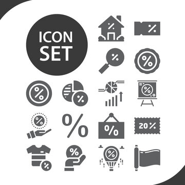 Simple set of per related filled icons.