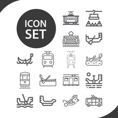 Simple set of denounced related lineal icons.