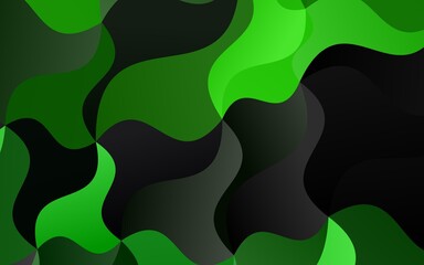 Light Green vector pattern with lamp shapes.