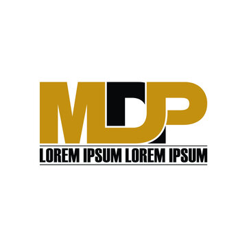 MDP letter monogram logo design  vector