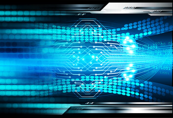 cyber circuit future technology concept background
