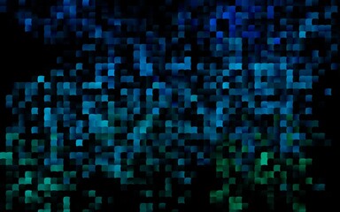 Dark Blue, Green vector template with crystals, rectangles.