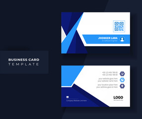 Modern abstract business card design Template