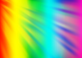 Light Multicolor, Rainbow vector blurred bright pattern.