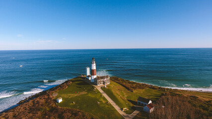 Fototapeta na wymiar Montauk Lighthouse Museum, Long island, New York