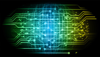 cyber circuit future technology concept background