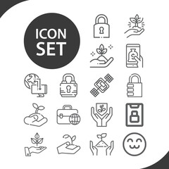 Simple set of caps related lineal icons.