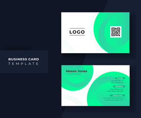 Gradient background business card Template.