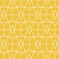 Hexagon art deco pattern background.