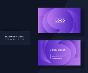 Unique shape business card Design Template.