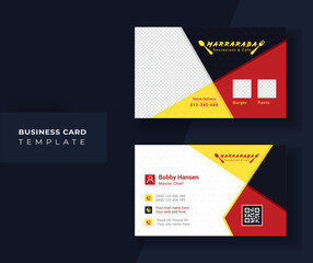 Restaurant & Café Concept business card design