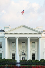 Fototapeta na wymiar Front view The White House.Washington, D.C. United States of America